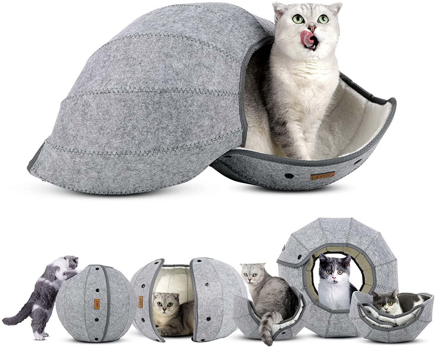 Foldable Cat Tunnel Bed