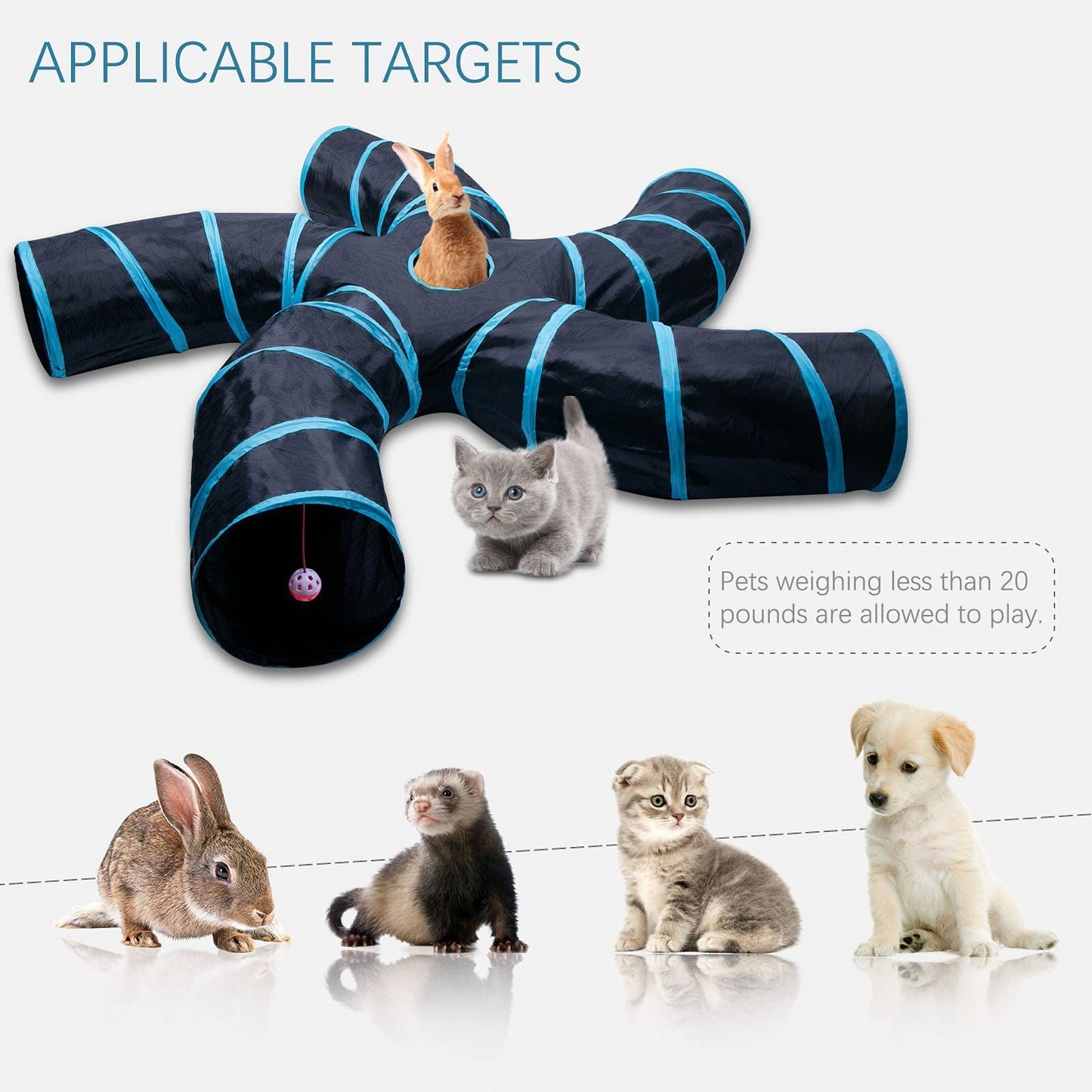 Tree Pattern Tunnel Toy For Pets