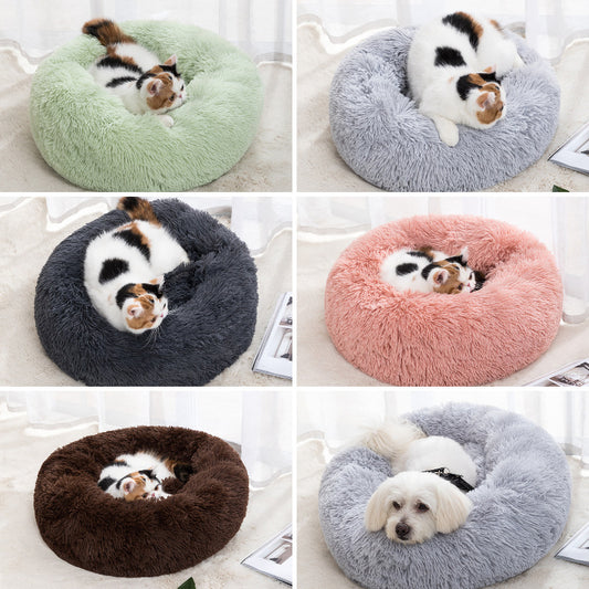 Winter Fluffy Warm  Bed For Cats