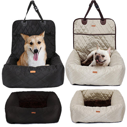 2 In 1 Pet Dog Carrier Folding Car Seat  Pet Bed