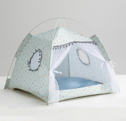 Tent House Enclosed Pet Bed