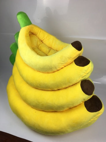 Washable Pet Banana Kennel Pad