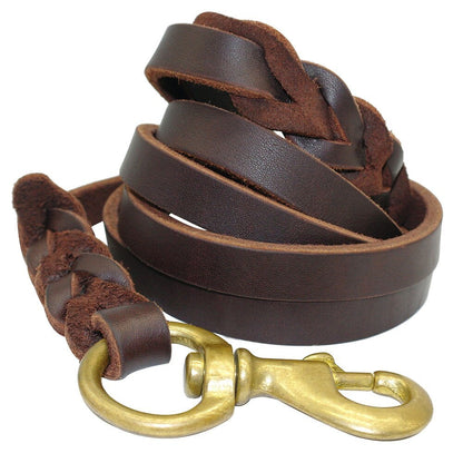 Leather Rope  Leashes For  Dogs