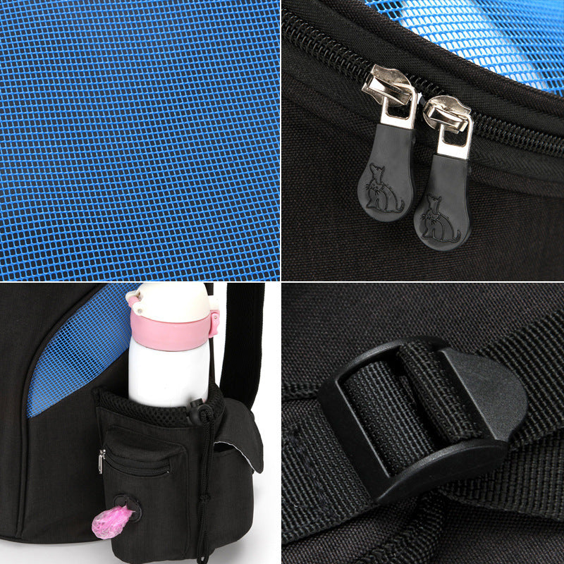 Mesh Ventilation  Backpack For Pets