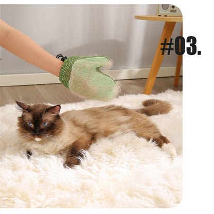 2-in-1 Floating Hair Removal Pet Gloves