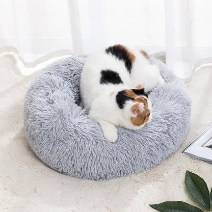 Winter Fluffy Warm  Bed For Cats