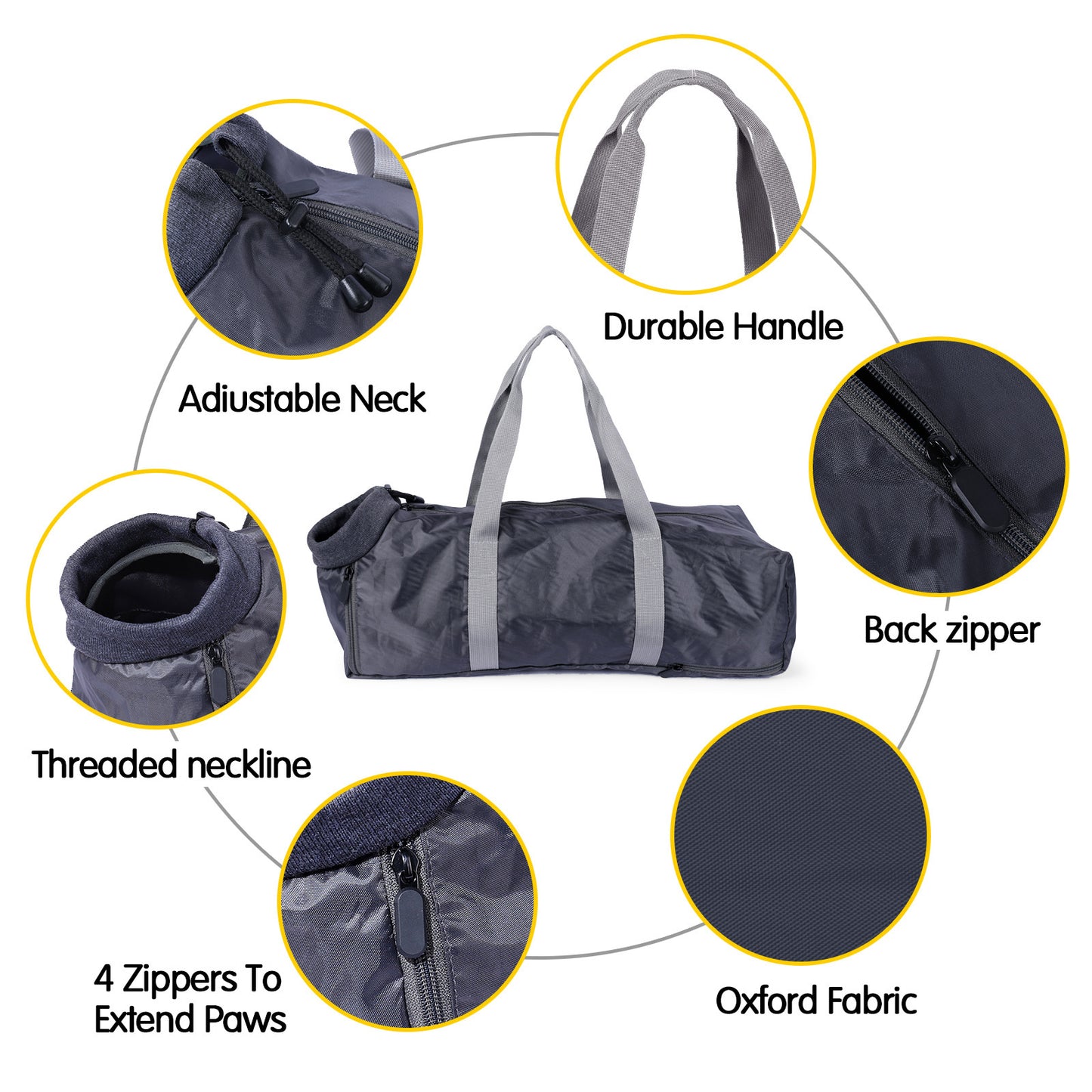 Double Lined Anti Scratch Cat Travel Bag