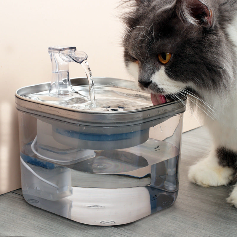 Stainless Steel Automatic Circulation Water Dispenser For Pets