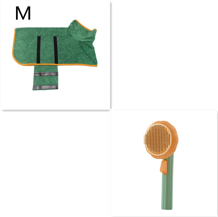 Hand-Held Steel Wire Self-Cleaning Comb