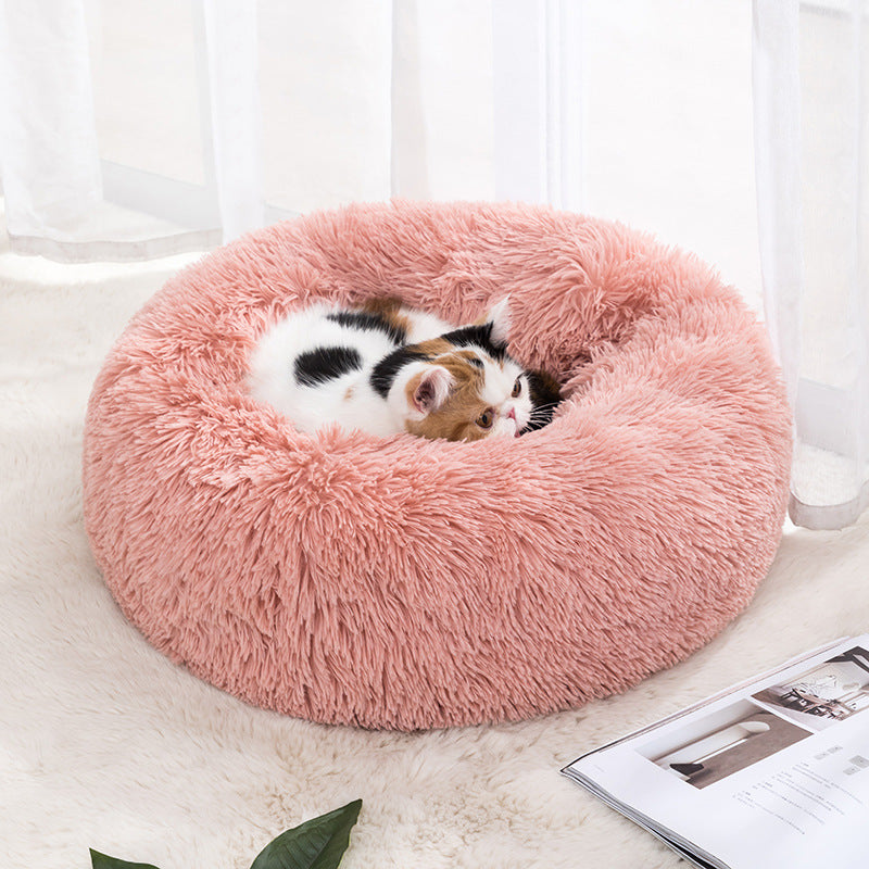 Winter Fluffy Warm  Bed For Cats