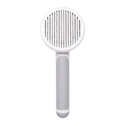 Hand-Held Steel Wire Self-Cleaning Comb