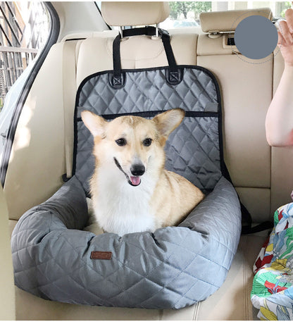 2 In 1 Pet Dog Carrier Folding Car Seat  Pet Bed