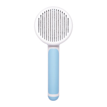 Hand-Held Steel Wire Self-Cleaning Comb