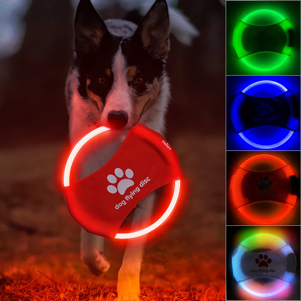 Flying Discs Light Glowing  Interactive Toys for Pets