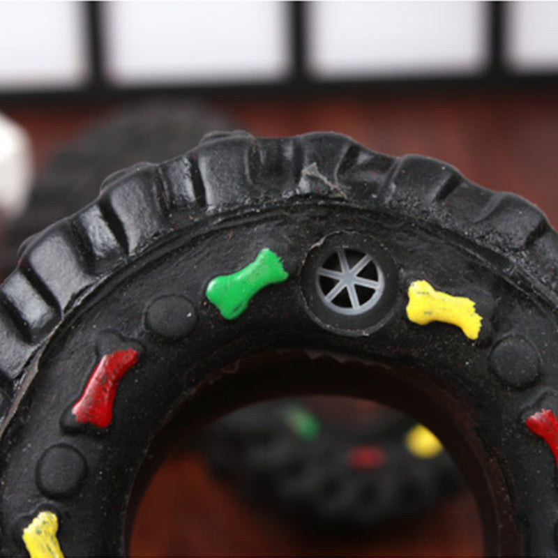 Small Tire Pet Vocalizations Glue Toys