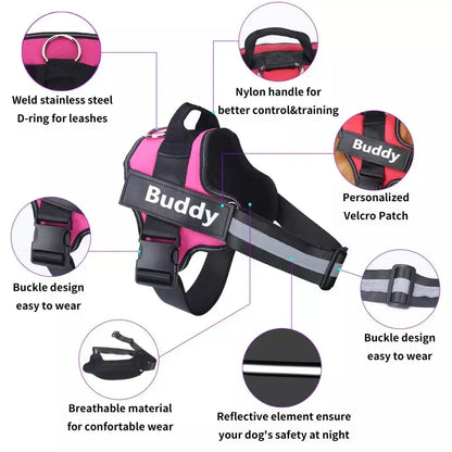 Personalized Breathable Pet Harness Vest