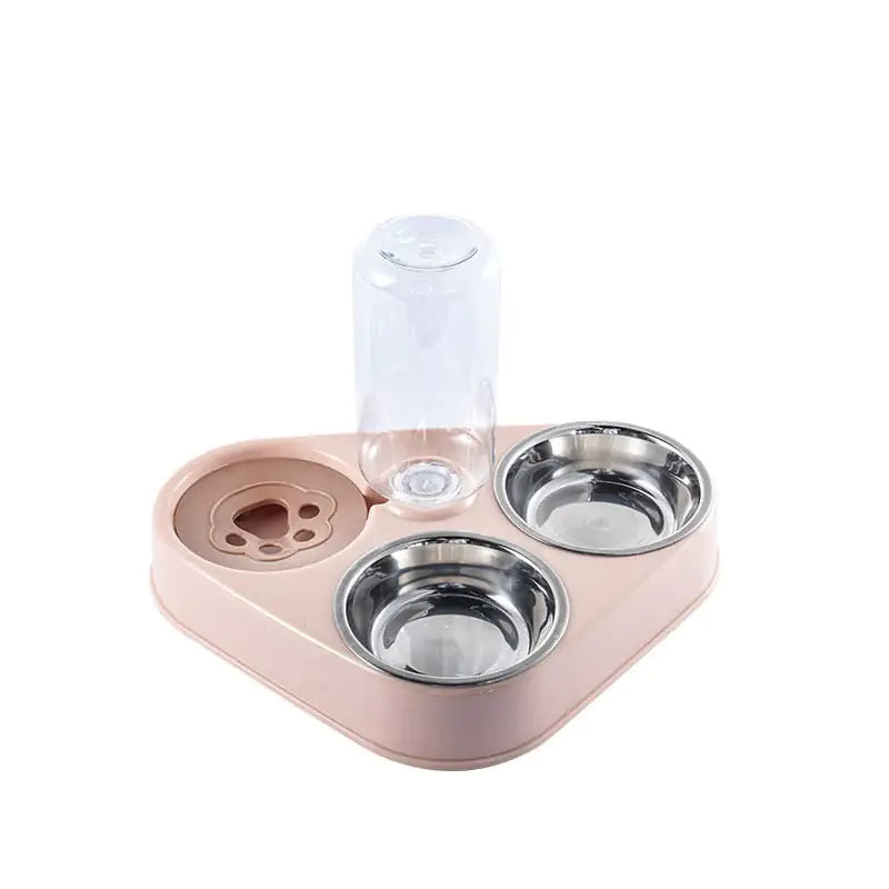 Pet Feeder Bowl With Water Dispenser