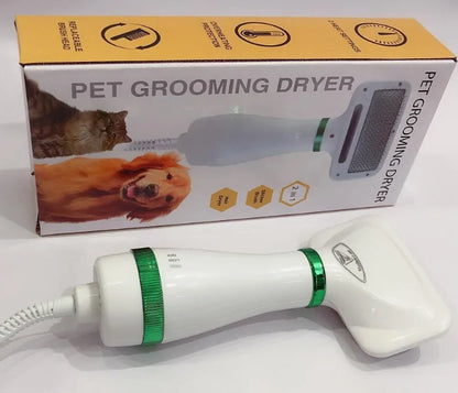 Precise Title: 2-in-1 Portable Pet Grooming Dryer and Comb