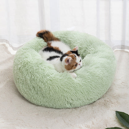 Winter Fluffy Warm  Bed For Cats