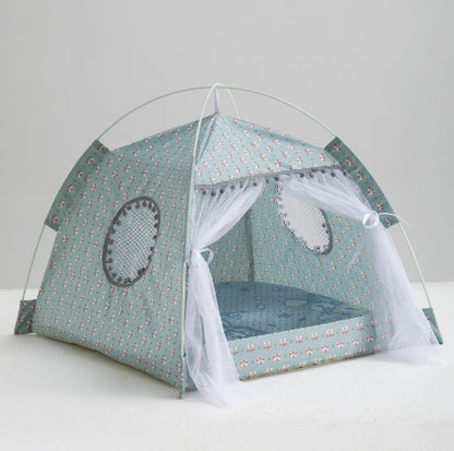 Tent House Enclosed Pet Bed