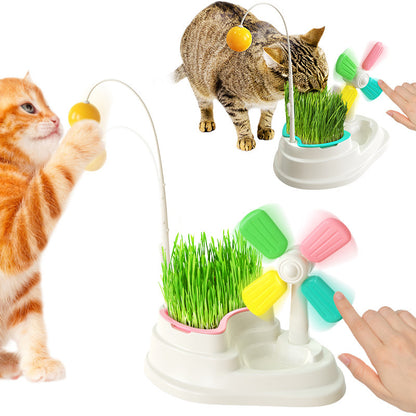 Windmill Funny Cat Stick Toy