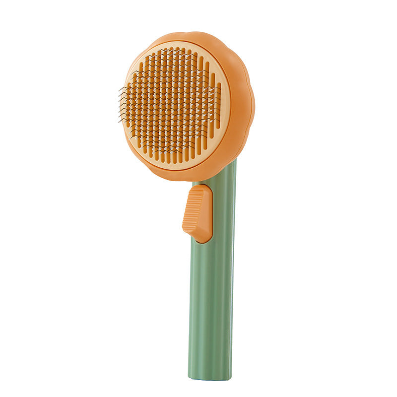 Hand-Held Steel Wire Self-Cleaning Comb