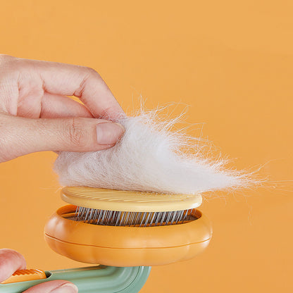 Hand-Held Steel Wire Self-Cleaning Comb