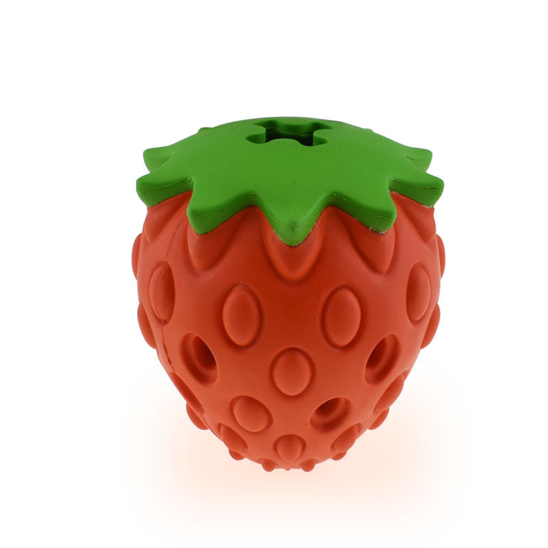 Chew Resistant Strawberry Leak Food Ball toy