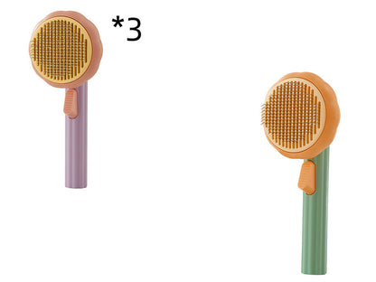 Hand-Held Steel Wire Self-Cleaning Comb