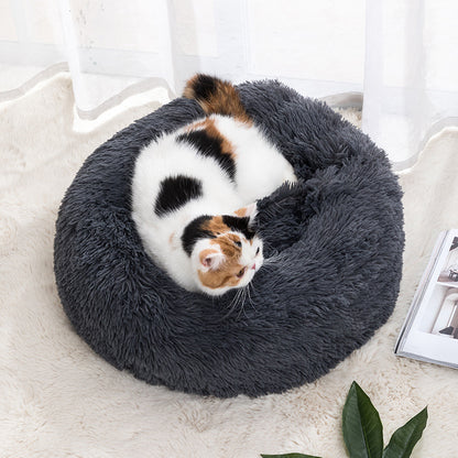 Winter Fluffy Warm  Bed For Cats