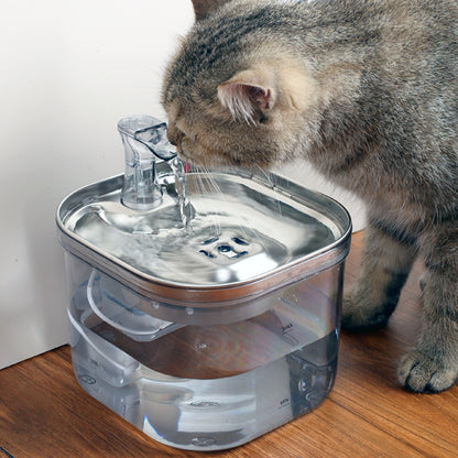 Stainless Steel Automatic Circulation Water Dispenser For Pets