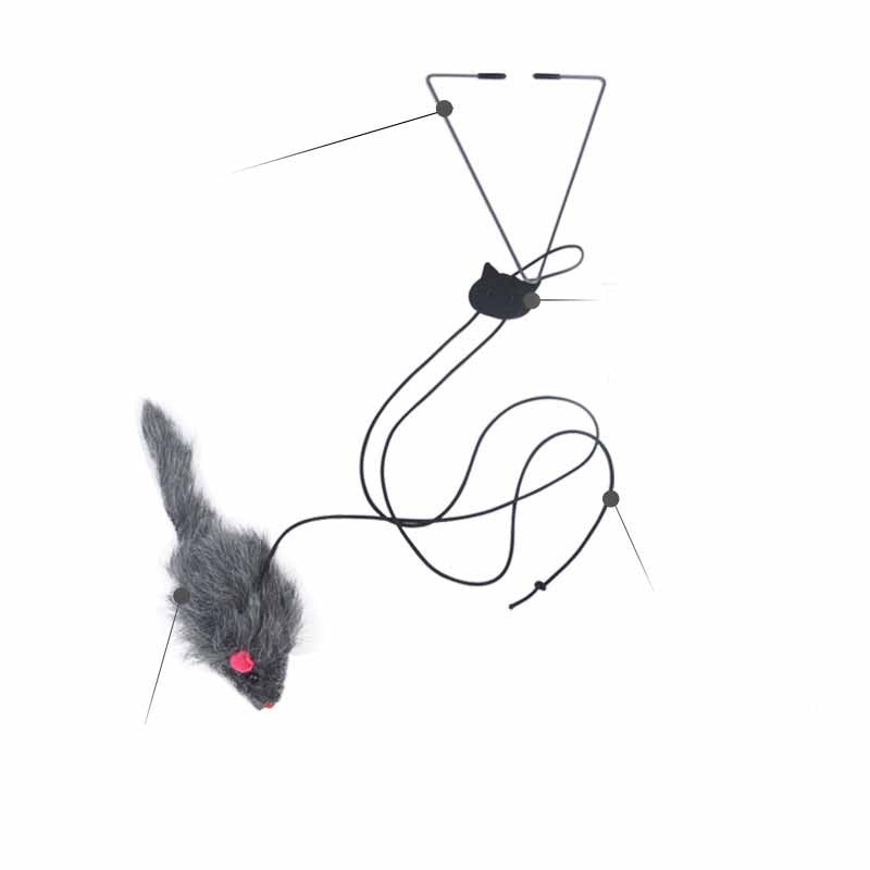 Telescopic Small Mouse Hanging Door Cat Toy