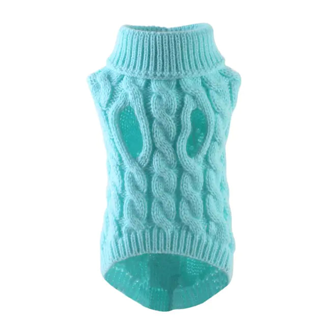 Turtleneck Knitted Pet Clothing